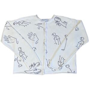 Vintage Robert Scott Granny Sweater Button Front Cardigan